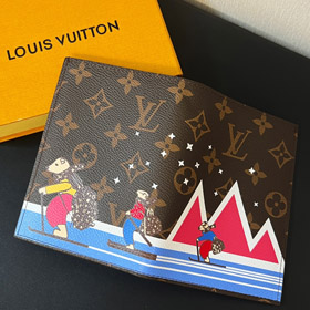 Louis Vuitton LV Letter Pattern Passport Holder-3535